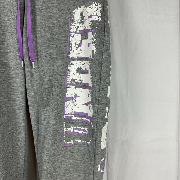 Under Armour Womens Gray Jogger Sweatpants Size S Cotton Blend - Picture 2 of 7